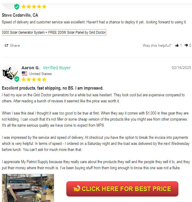 Grid Doctor 3300 Review: The EMP-Proof Solar Generator System You Need