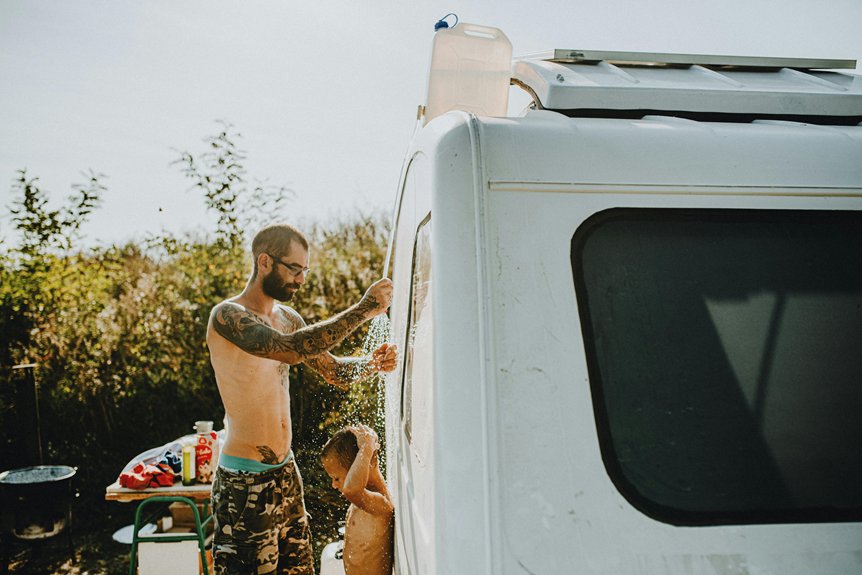 camping shower tips guide