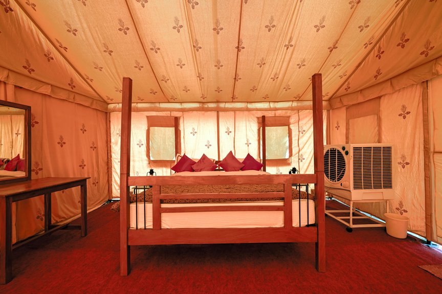 luxury camping experience outdoors