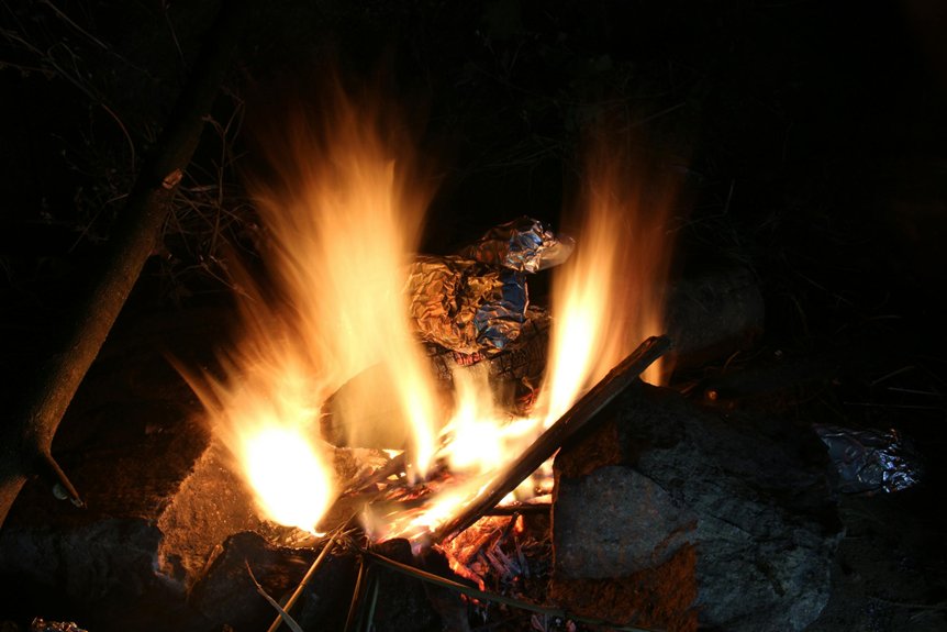 stay cozy during camping